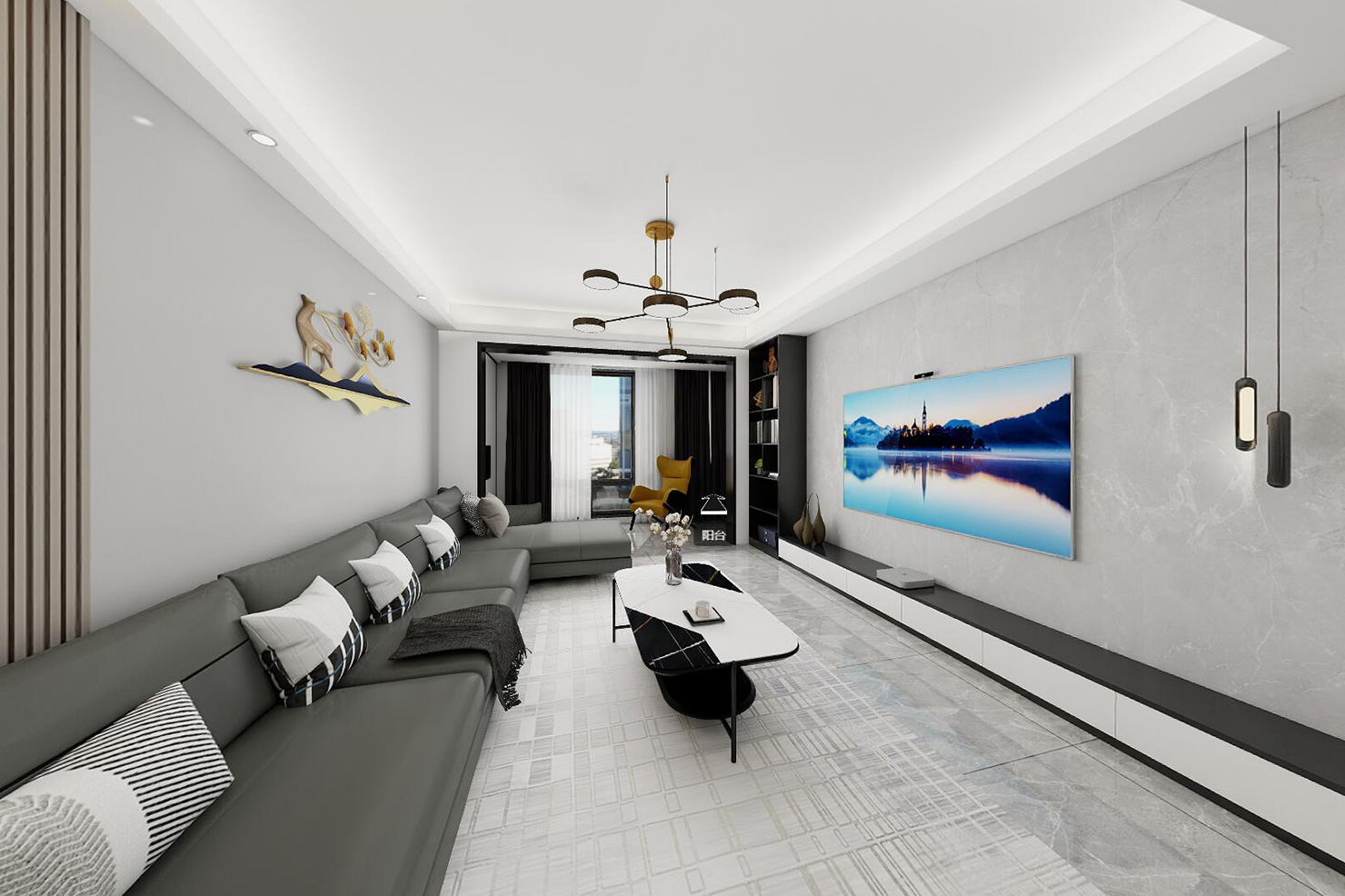 张家界办公室装修设计效果图