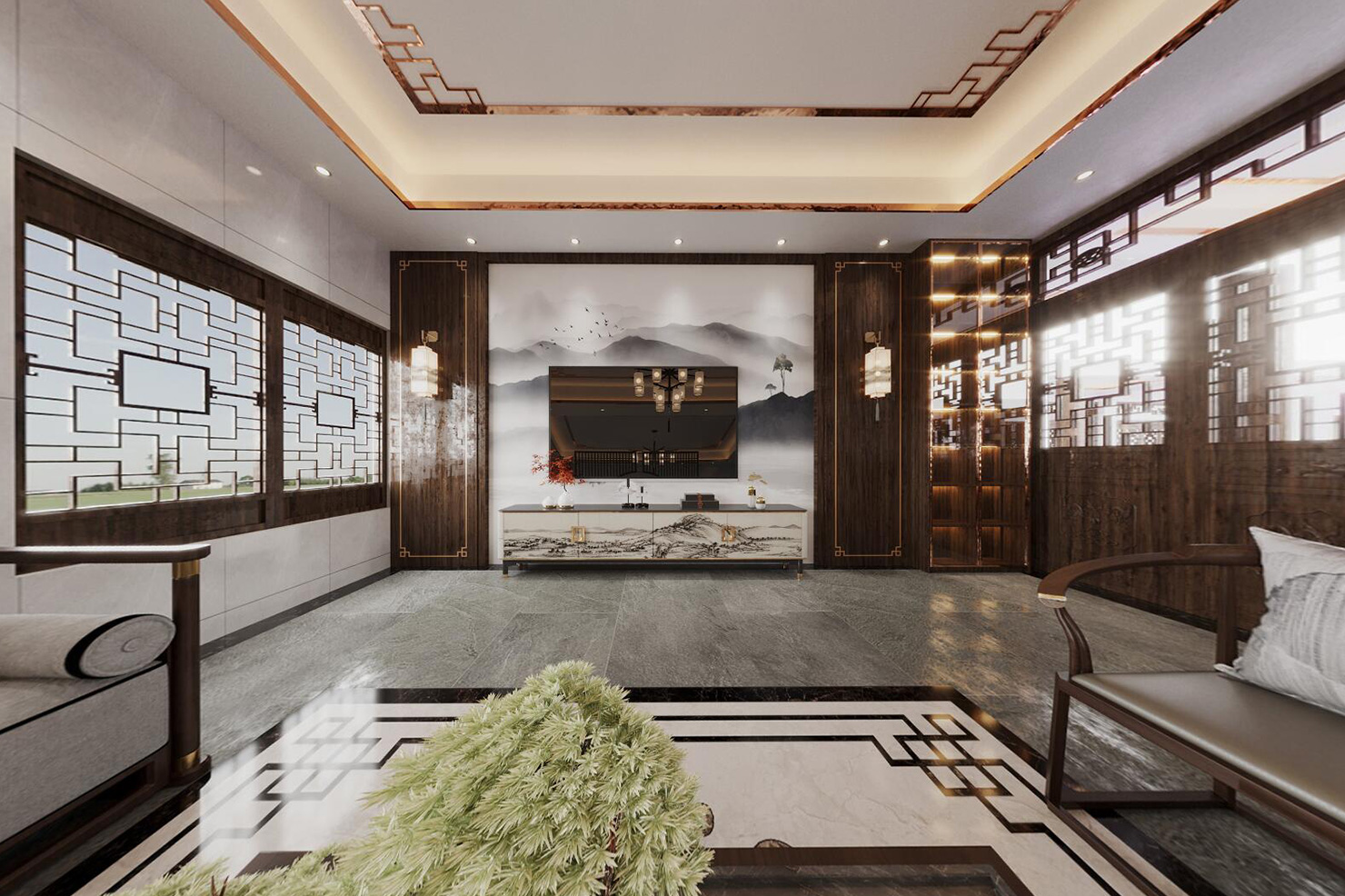 长沙办公室装修设计风格效果图